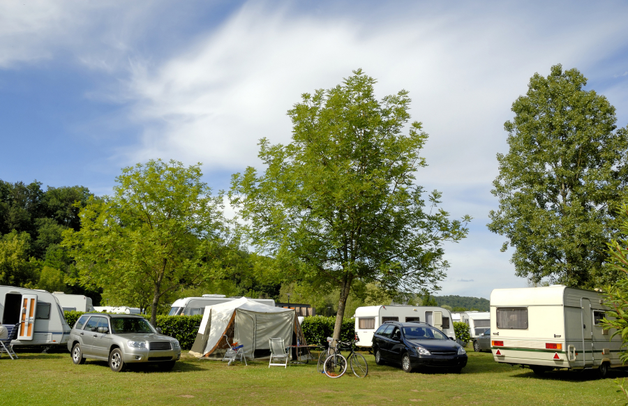 mobil home sur parcelle camping Herault